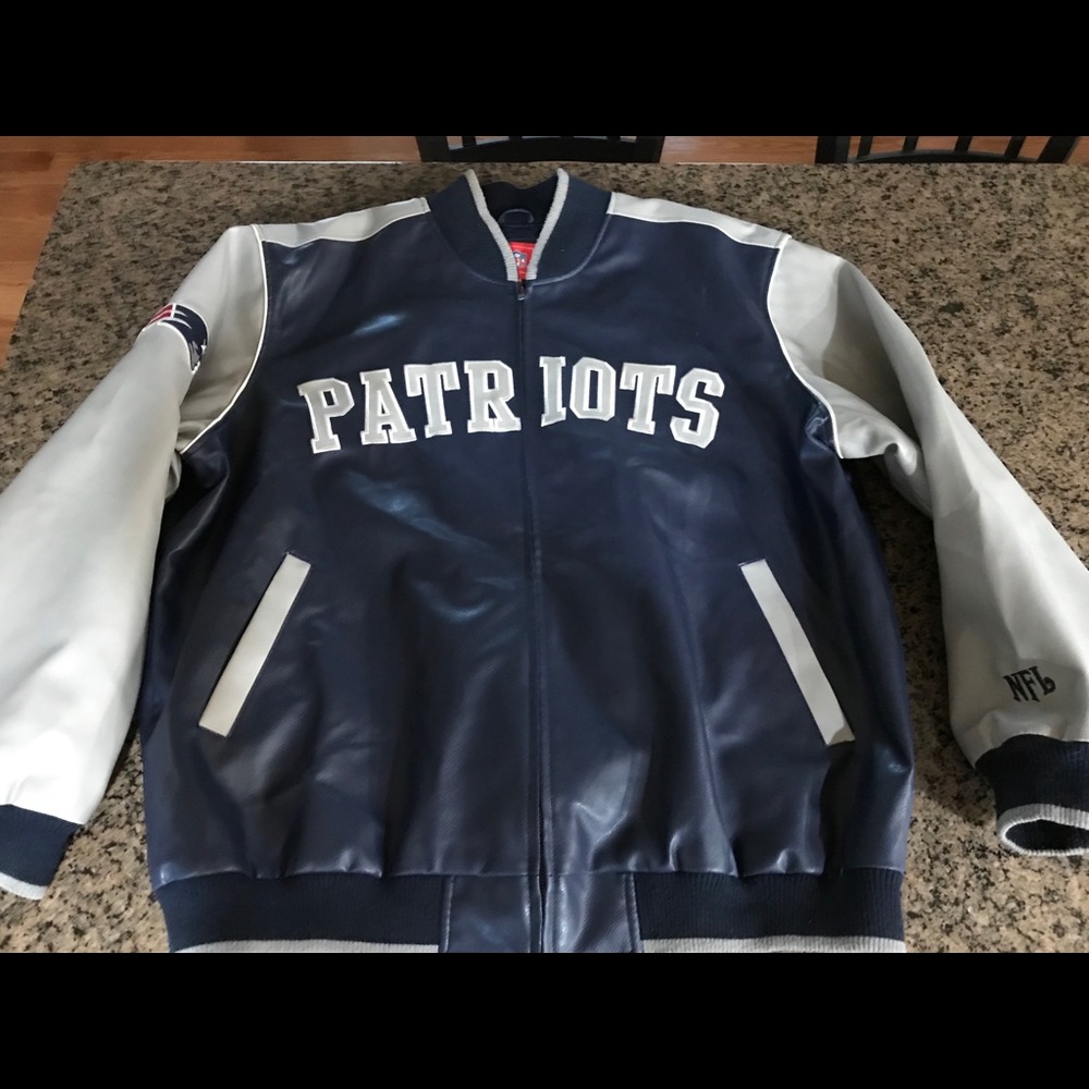 NFL NEW ENGLAND Patriots leather jacket XXL